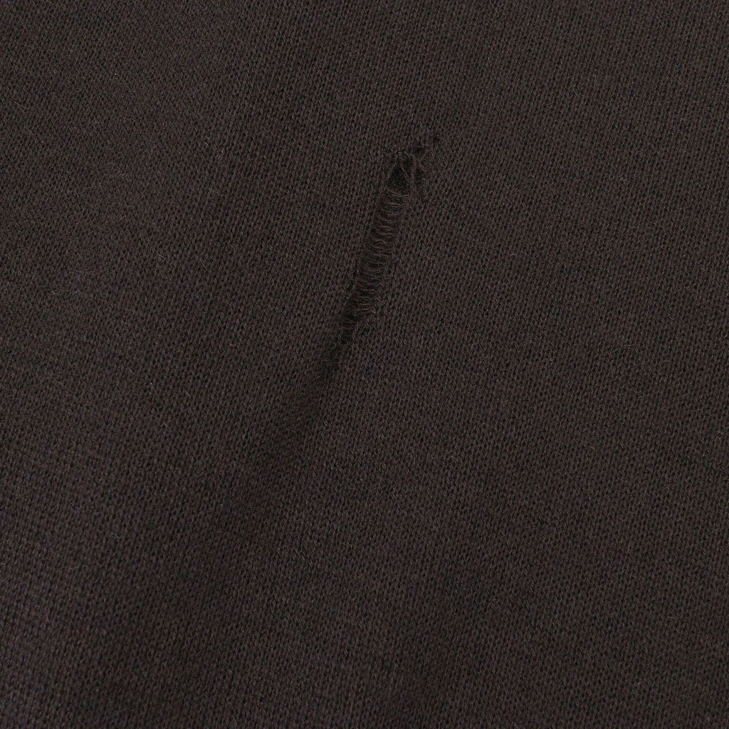 DISTRESSED CASHMERE BROWN JUMPER