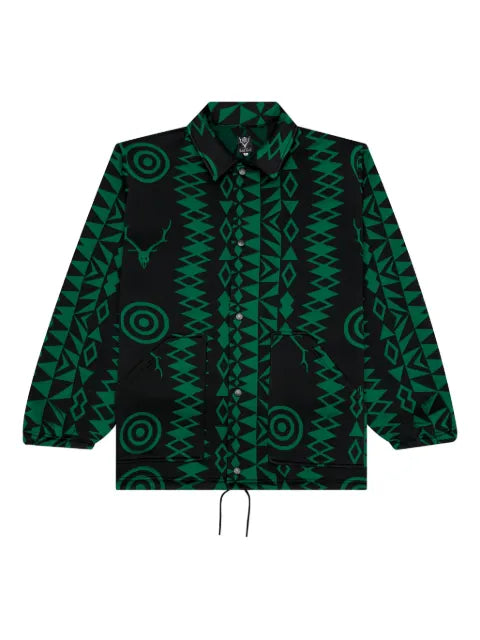 SOUTH2 WEST8 geometric-pattern coach jacket