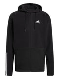 adidas Essentials giant-logo full-zip hoodie