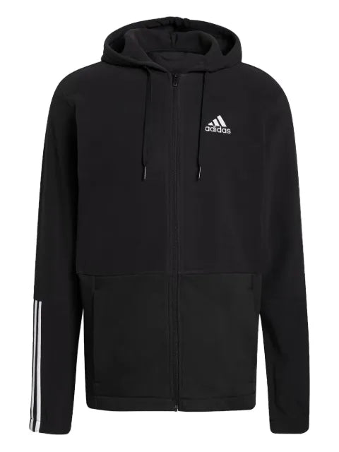 adidas Essentials giant-logo full-zip hoodie