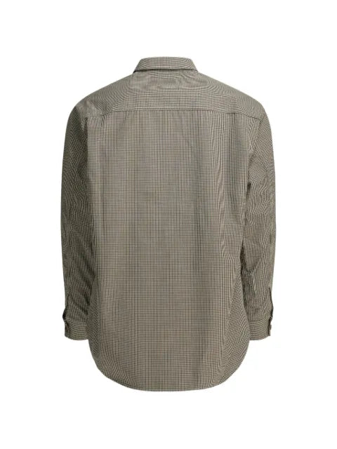 Comme des Garçons Homme gingham-pattern zip-up overshirt