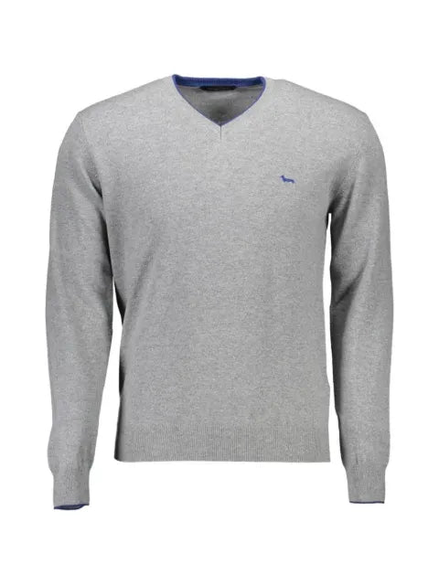Harmont & Blaine embroidered-logo V-neck sweater