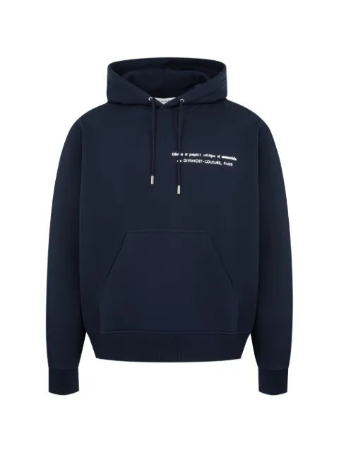 Givenchy couture seam hoodie in fleece with archives print