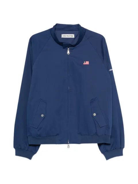 COLE BUXTON logo-print raglan-sleeve jacket