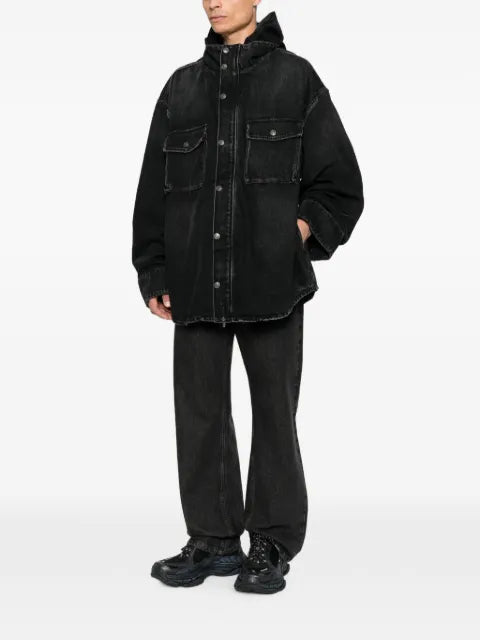 Balenciaga hooded denim jacket