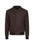 Stewart calf suede bomber jacket