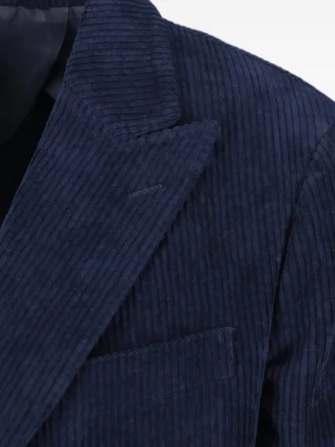 Lardini double-breasted corduroy jacket