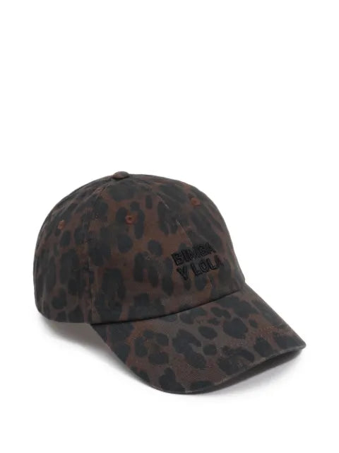 BIMBA Y LOLA baseball cap with leopard print