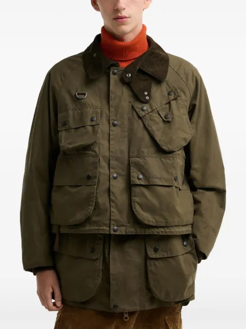 Barbour multi-pocket layered jacket