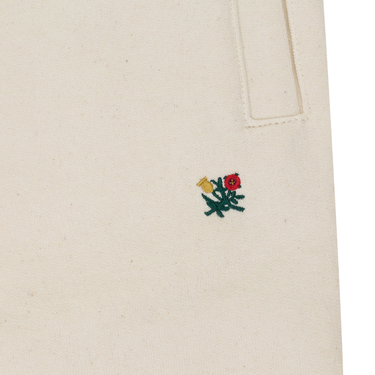Cream Crest Sweatpants