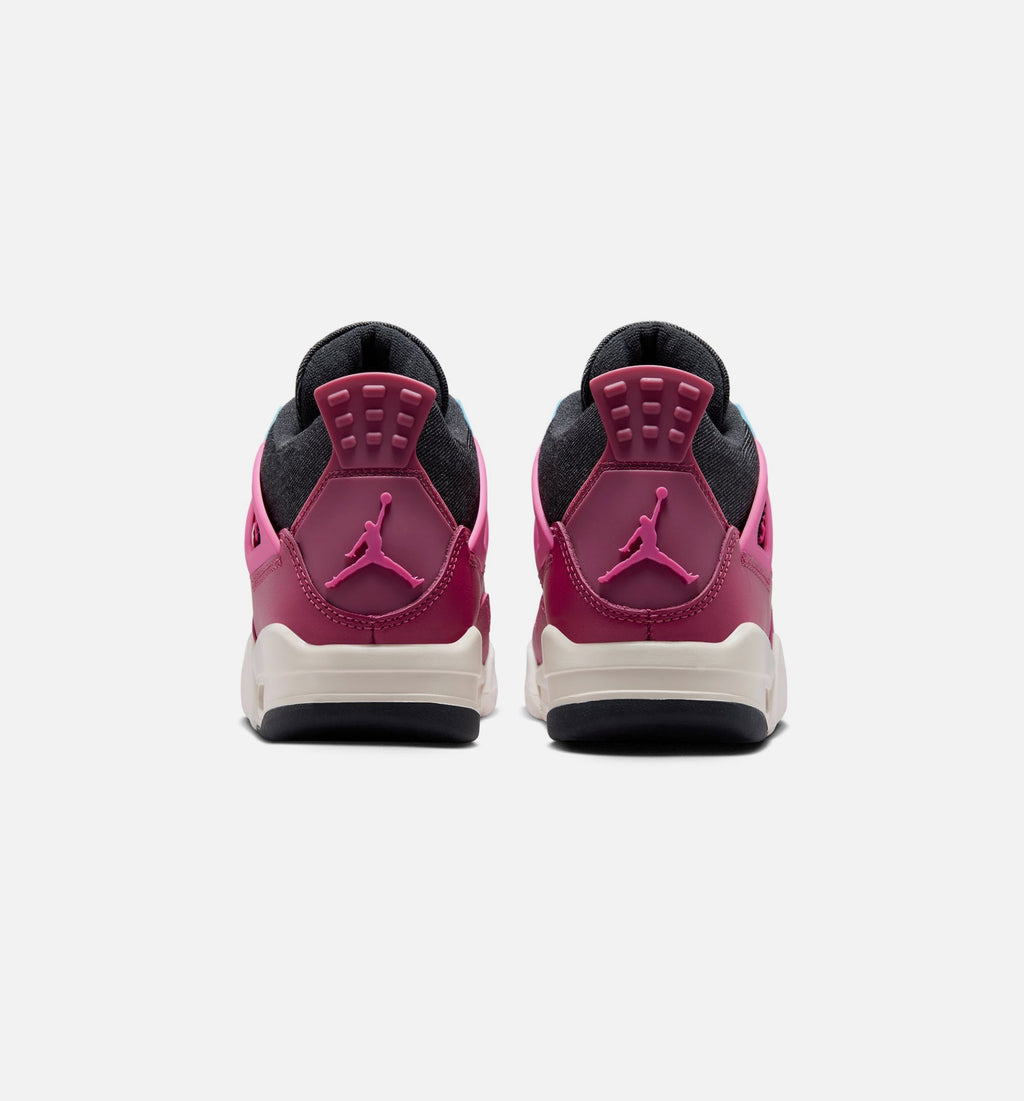 Air Jordan 4 Retro She's a Star Grade School Lifestyle Shoe – Sweet Beet/Desert Pink/Off Noir/Chalk