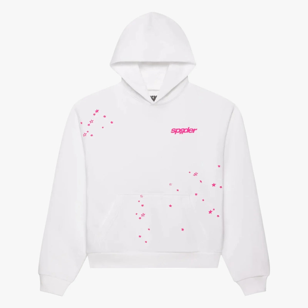Sp5der FRACTURED LOGO HOODIE White