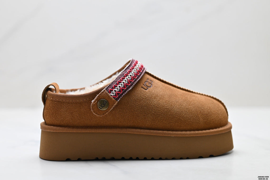 UGG Tazz Shearling Platform Slip-Ons