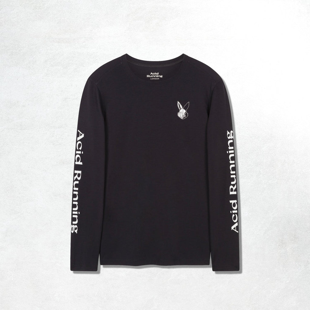 Acid Running Long Sleeve T-shirt - Black