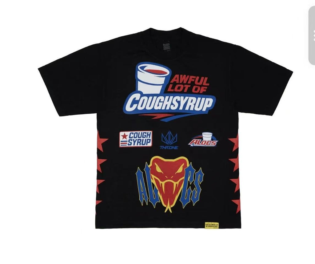 THAT'S A AWFUL LOT OF COUGH SYRUP Front & Back Graphic T-Shirt