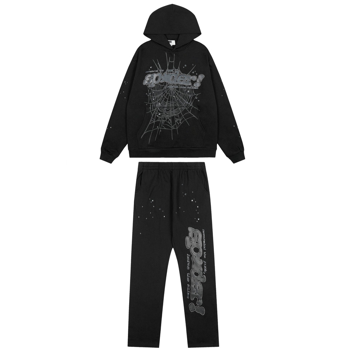 Sp5der Black Spiderweb Graphic Matching Set
