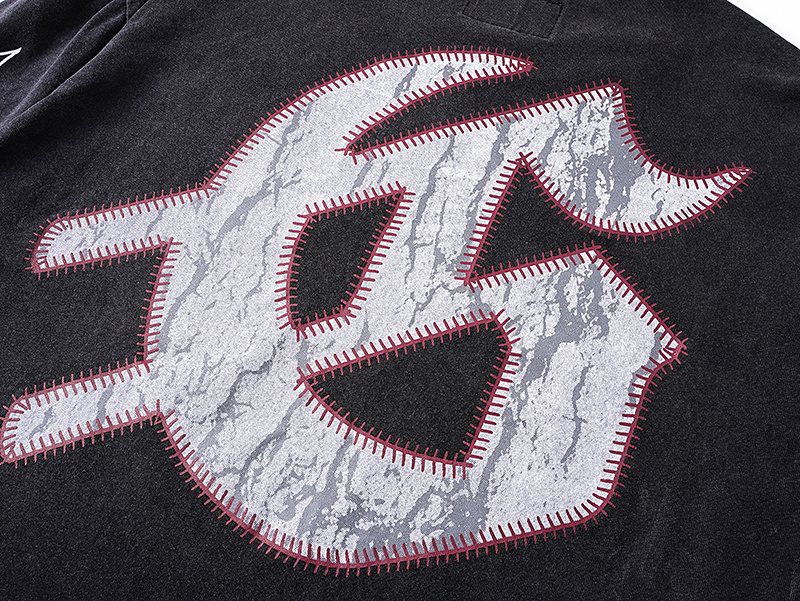 Godspeed Baseball Skeleton Graphic Long-Sleeve T-Shirt
