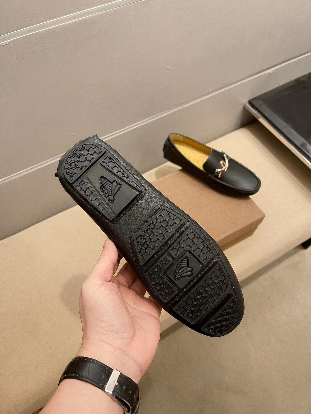 Gucci Black Horsebit Loafers