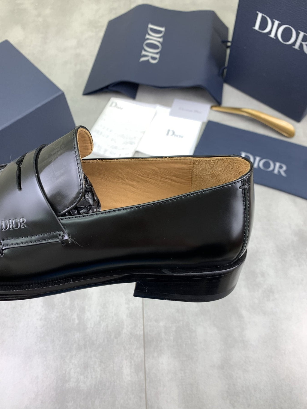 Dior Men's Black Tassel Loafers