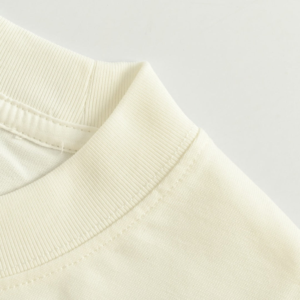 Louis Vuitton 25FW Multicolor Gradient Logo Toothbrush Embroidery Long Sleeve T-Shirt White