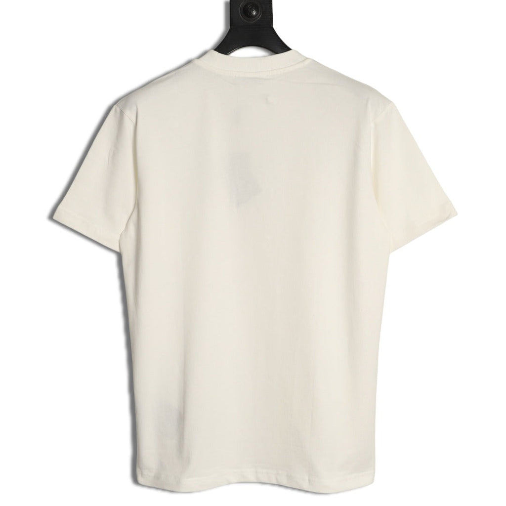 Prada Tonal Outlined Lettering T-Shirt - Off-White
